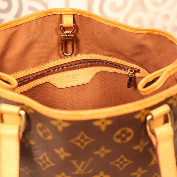 Louis Vuitton Monogram Batignolles Horizontal Tote Bag, Brown w/ Leather Accents - Picture 8 of 9